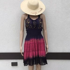 Fashion Terminal boho dress sequins sleeveless
